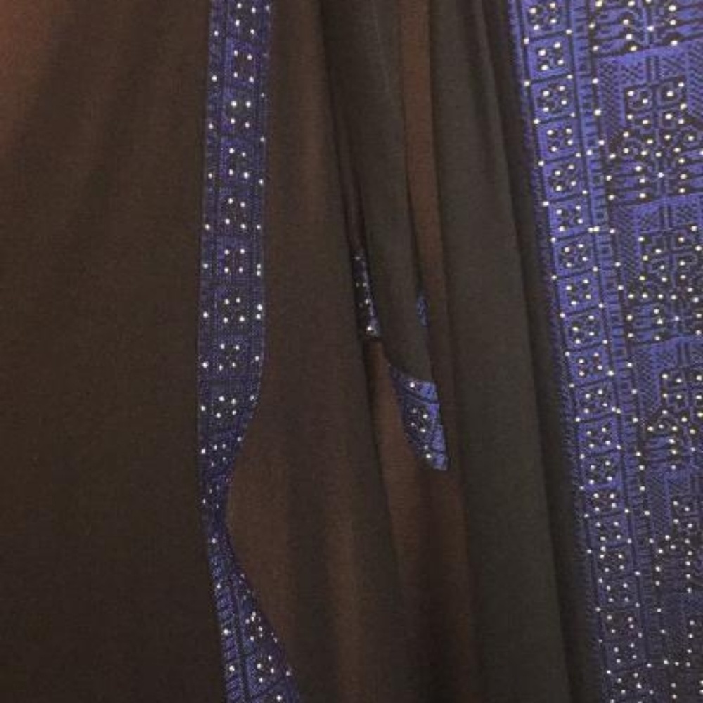 Nwt black and blue abaya